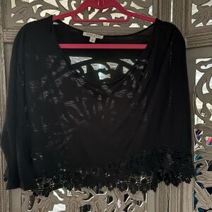 Patrons of Peace Elegant Black Blouse